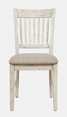 Krzesło prowansalskie do jadalni – kremowe shabby-chic, akacja