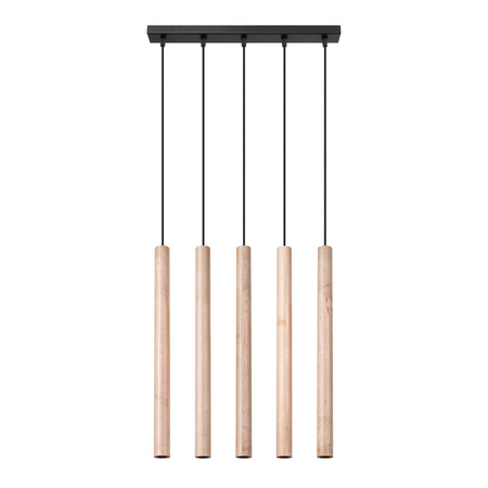 Lampa wisząca PASTELO 5L drewno