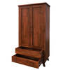 Szafa kolonialna drewniana 100 cm z szufladami - kolor Walnut