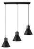 Lampa wisząca TAZILA 3 czarna [ES111]