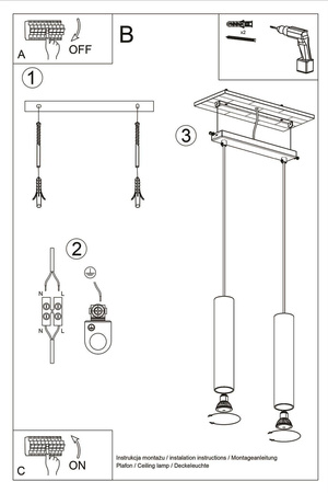 Lampa wisząca LINO 2
