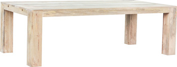 Duży stół drewniany rozkładany z mango 240–360 cm - kolor naturalne mango