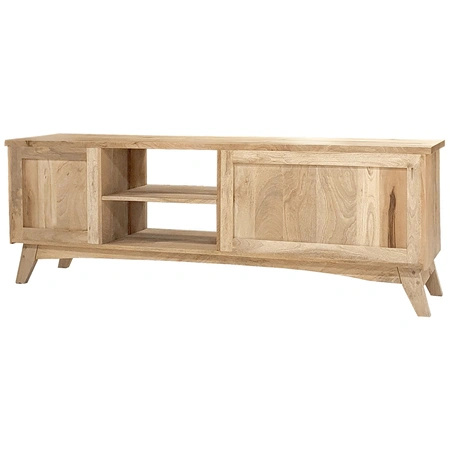 Drewniana komoda RTV 180 cm z mango w naturalnym kolorze