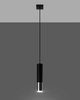 Lampa wisząca LOOPEZ 1 czarny/chrom