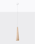Lampa wisząca naturalne drewno SULA 1