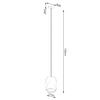 Lampa wisząca ceramiczna GOBI