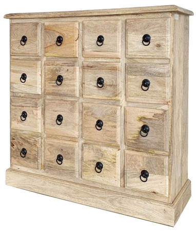 Komoda kolonialna h=85 cm - jasne mango