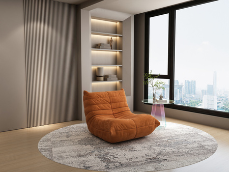 Fotel wypoczynkowy-pomarańczowy- Nua