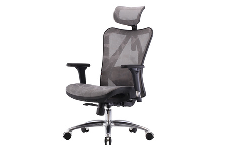 Fotel biurowy na kółkach- ergonomiczny- obrotowy kalistO Grafitowy