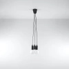 Lampa wisząca DIEGO 3 czarna