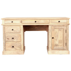 Kolonialne biurko z litego drewna mango 150x80 cm