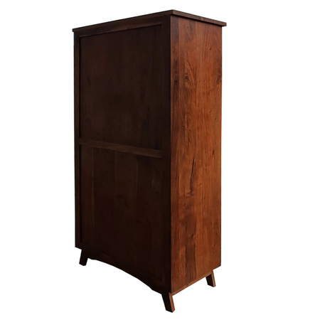 Szafa kolonialna drewniana 100 cm z szufladami - kolor Walnut