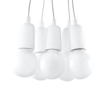 Lampa wisząca DIEGO 5 biała