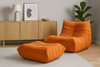 Fotel wypoczynkowy-pomarańczowy- Nua