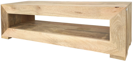 Szafka RTV z drewna mango 120 cm - natural