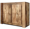 Komoda drewniana mango 109 cm – jasny brąz toffi