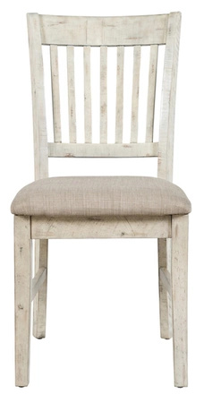 Krzesło prowansalskie do jadalni – kremowe shabby-chic, akacja