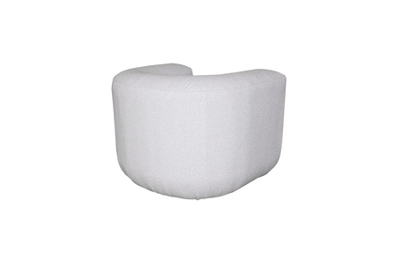 Fotel tapicerowany do salonu- biały- Nua