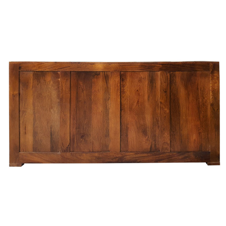 Drewniana komoda z szufladam 170 cm -mango– ciepły brąz, nowoczesna elegancja