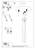 Lampa wisząca MOZAICA 3P czarny/miedź