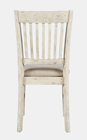 Krzesło prowansalskie do jadalni – kremowe shabby-chic, akacja