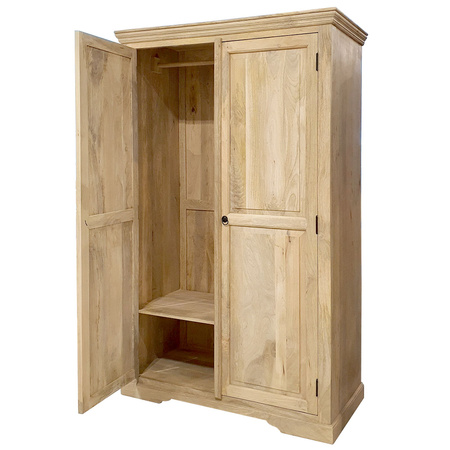 Drewniana szafa kolonialna z mango 120 cm – natural