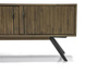 Komoda RTV drewniana 160 cm z lamelami modern vintage