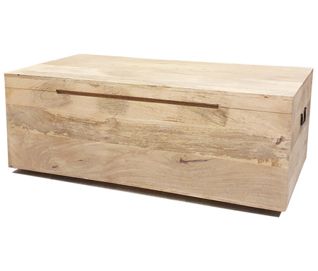 Drewniany kufer z mango 120 cm - natural