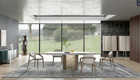 Komoda z orzecha włoskiego i kaszmiru z dwiema szafkami