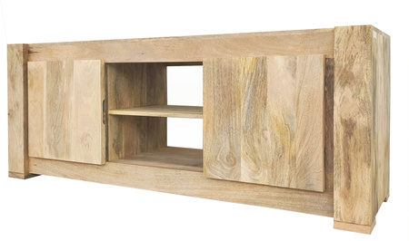 Komoda RTV drewniana 150 cm – naturalne mango