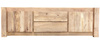 Szafka RTV drewno mango 200 cm- jasna
