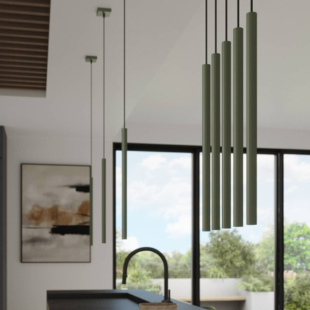 Lampa wisząca PASTELO 5P zielona oliwka