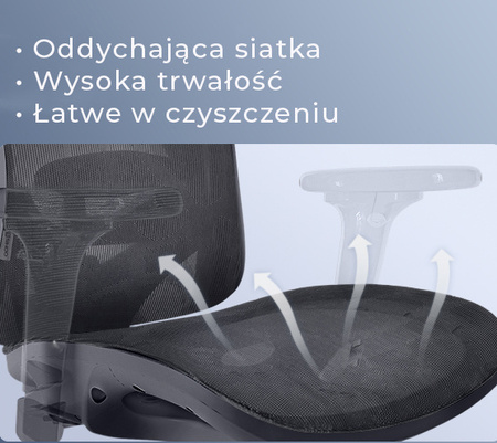 Ergonomiczny fotel biurowy ANGEL obrotowy kalisto