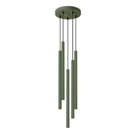 Lampa wisząca PASTELO 5P zielona oliwka