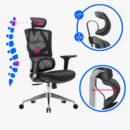 Fotel biurowy ANGEL ergonomiczny - Optimus 2.0