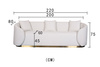 Luksusowa sofa biała- Nua