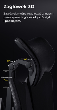 Fotel ergonomiczny gamingowy Angel Furia Black