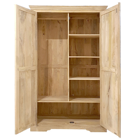 Drewniana szafa kolonialna z mango 120 cm – natural