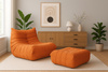 Fotel wypoczynkowy-pomarańczowy- Nua