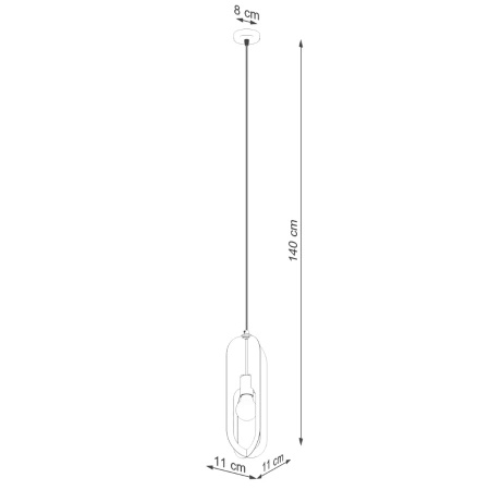 Lampa wisząca NICUS 1 biała
