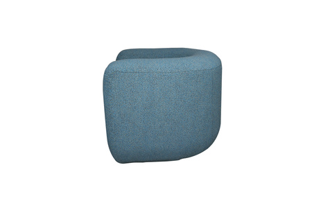 Fotel tapicerowany do salonu- niebieski melanż- Nua