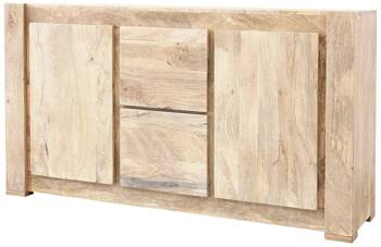 Komoda indyjska mango naturalna 150 cm – szeroka, kolonialna forma
