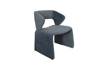 Nowoczesne krzesło tapicerowane-grafit- NUA