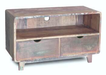 Szafka RTV z drewna z recyklingu 100 cm