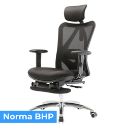 Krzesło biurowe ANGEL ergonomiczne z podnóżkiem i obrotową podstawą