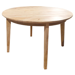 Stół drewniany okrągły z mango 120 cm – natural